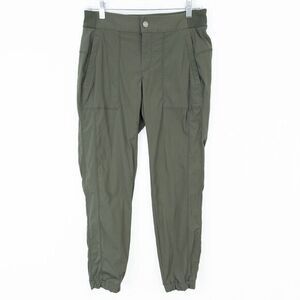 Athleta‎ Trekkie Jogger 2.0 Womens 4P Green Ripstop Nylon Hiking Gorpcore 596344